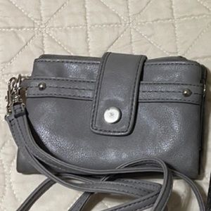 Gray Leather Women's Bag